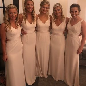 White by Vera Wang bridesmaid dress - Champagne